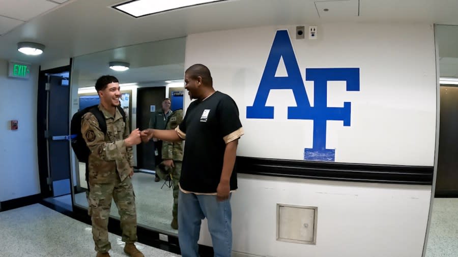 One USAFA cadet greeted Avery in the halls, a testament to the relationships formed in these halls.