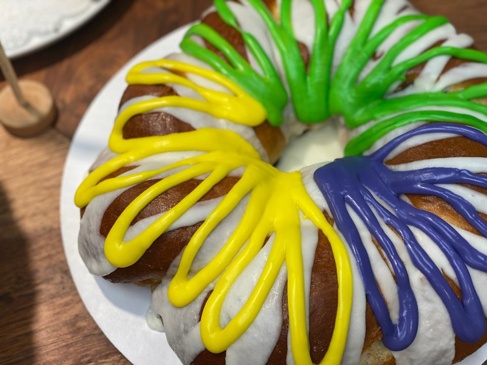 Brown's Doughnut & Pastry Co., in Dublin, will have king cakes available for Fat Tuesday, which falls on Feb. 13 this year.