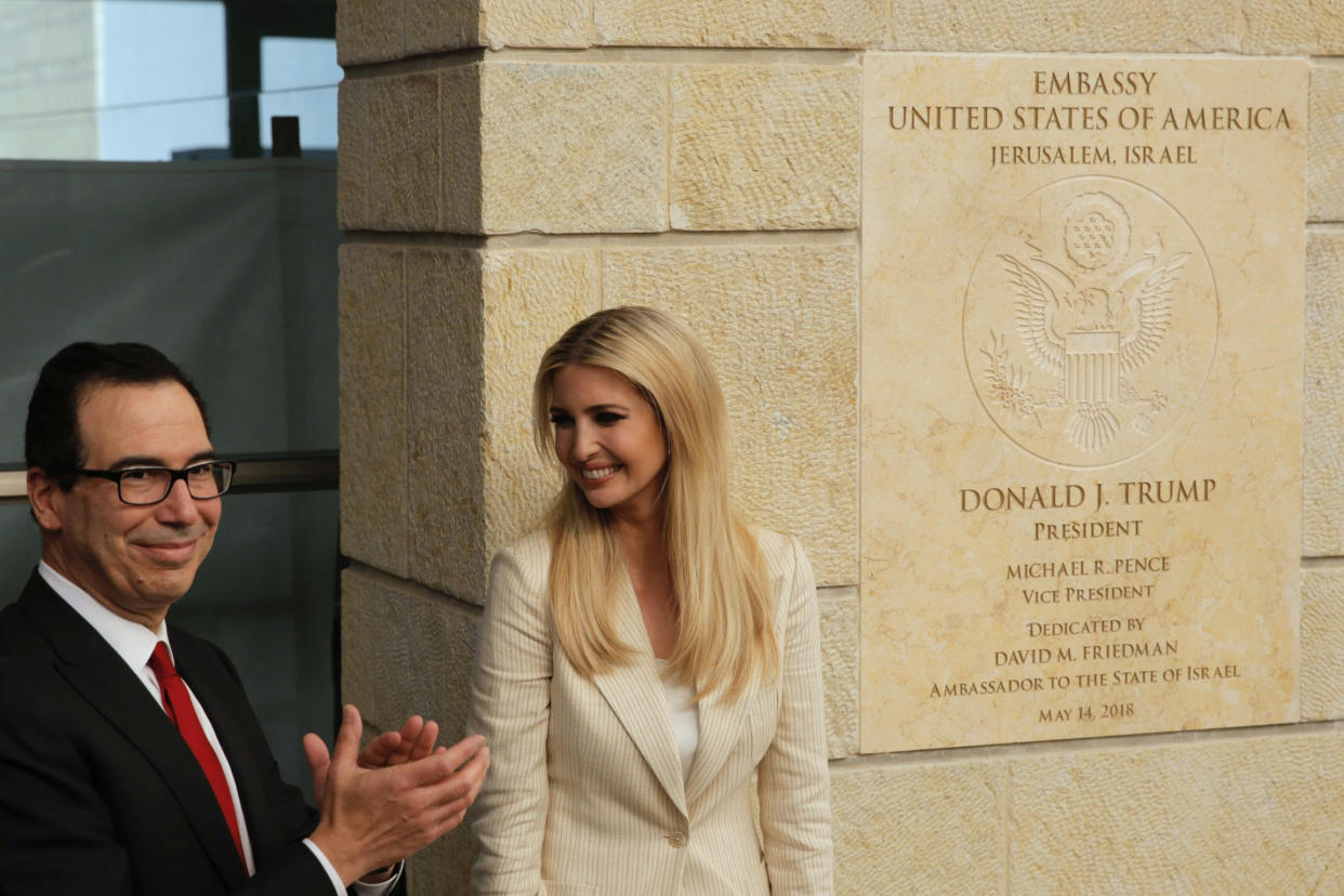 Ivanka Trump,Steve Mnuchin (Sebastian Scheiner / AP)