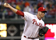 <p>A two-time Cy Young Award winner who pitched a perfect game and a playoff no-hitter for the Philadelphia Phillies, Halladay died in a plane crash on Nov. 7 at age 40. (Photo: Tim Shaffer/Reuters) </p>
