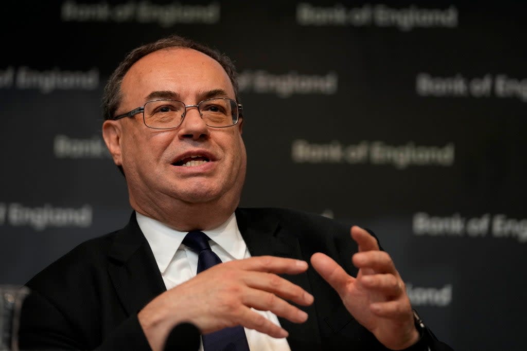 Andrew Bailey was right to tell the Treasury select committee that 80 per cent of the increase was due to global factors beyond the Bank’s control (PA)