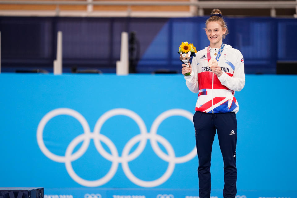 Page, 30, soared to silver in Rio and after thinking her career was over, returned to the podium in Tokyo