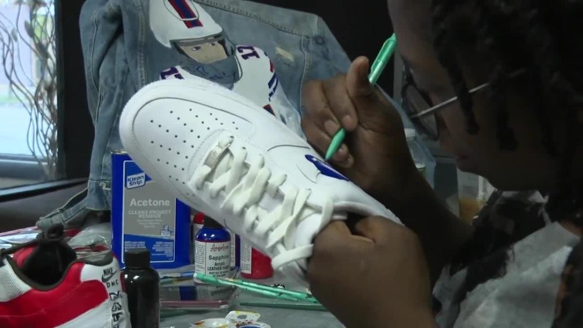 It all begins with an idea. Buffalo woman customizes Bills-themed