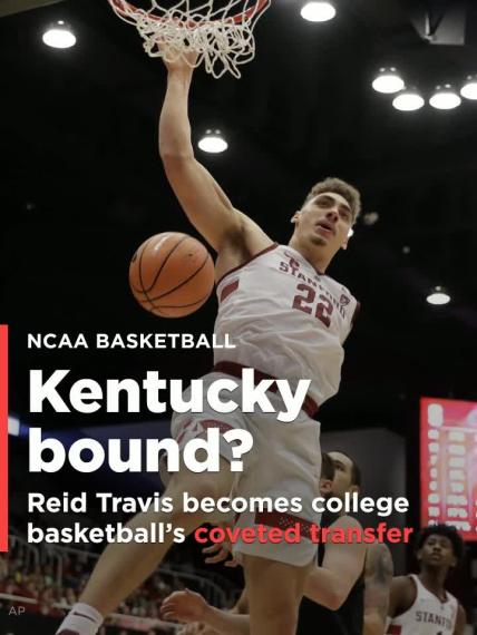 Former Stanford PF Reid Travis becomes coveted grad transfer