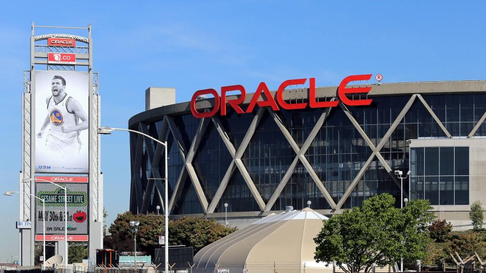 Oakland, CA, USA â€“ March 19, 2014: The Oracle Arena located in Oakland.