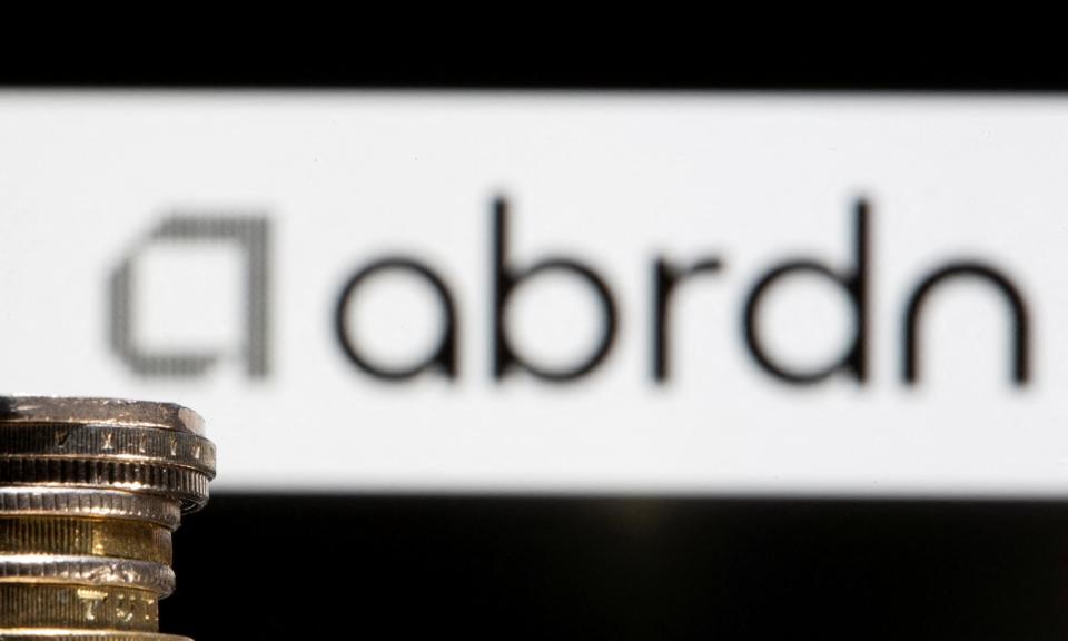 <span>Abrdn, formerly Standard Life Aberdeen, paid an undisclosed sum to rebranding agency Wolff Olins for its new identity with missing vowels.</span><span>Photograph: Dado Ruvić/Reuters</span>