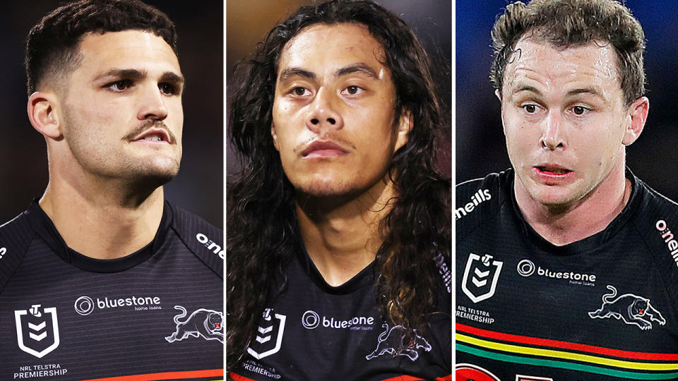 Nathan Cleary, Jarome Luai and Dylan Edwards.