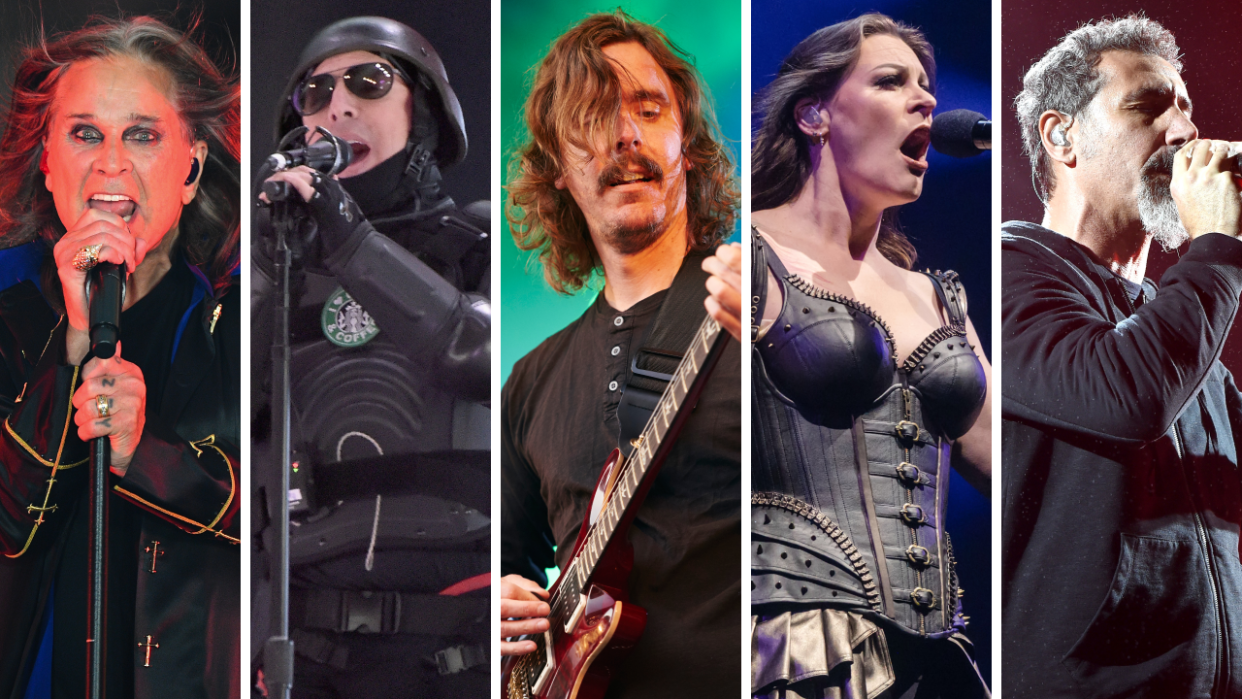  Photos of Ozzy Osbourne, Tool, Opeth, Nightwish and System Of A Down live onstage. 