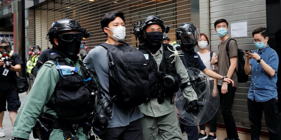 Hong Kong protest arrest .JPG