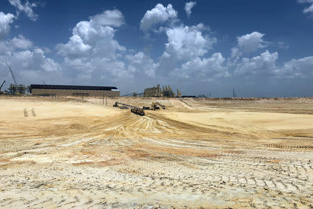 The Black Mountain Sand's facility is shown outside the Midland-Odessa, Texas, U.S., July 16, 2018. REUTERS/Liz Hampton