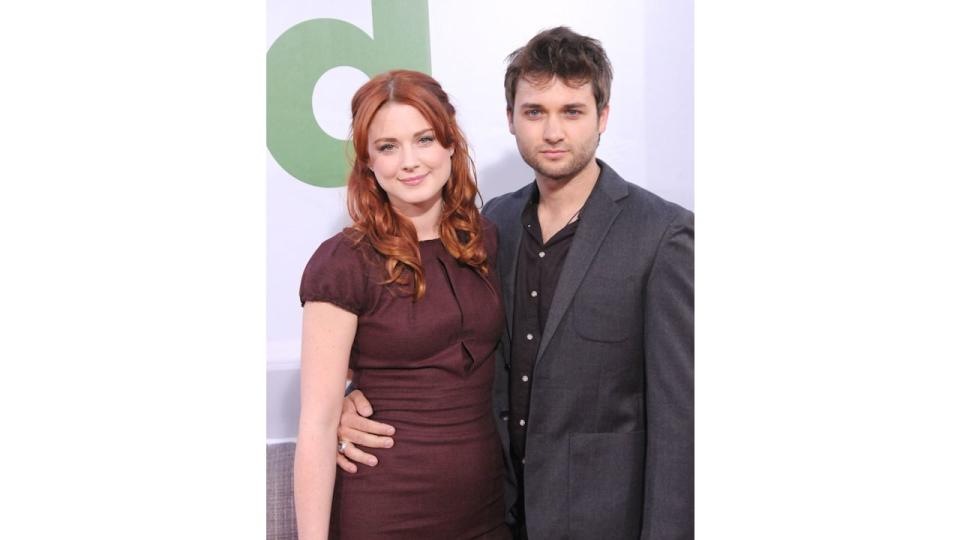 Alexandra Breckenridge her husband Casey Hooper on the red carpet 