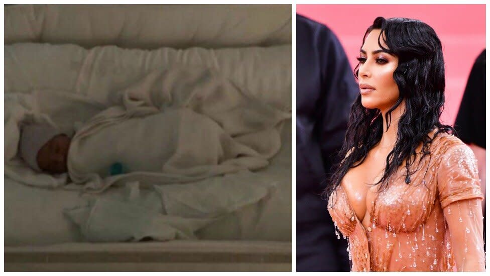 Kim Kardashian removed and Instagram post that fans said showed dangerous baby sleeping habits