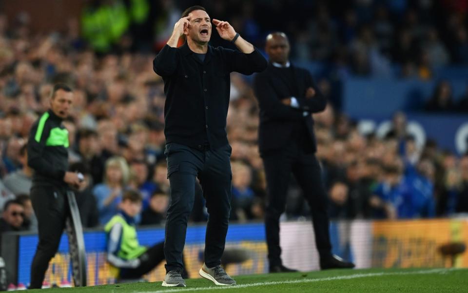 Lampard roars instructions to his players from the sidelines - GETTY IMAGES