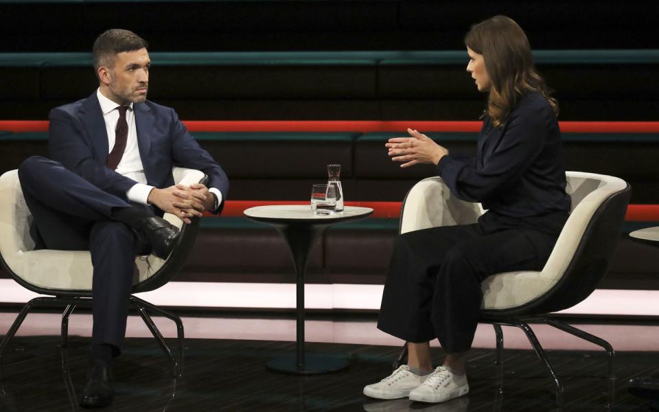 "Fridays for Future"-Sprecherin Luisa Neubauer und FDP-Fraktionsvize Konstantin Kuhle lieferten sich bei "Markus Lanz" ein hitziges Wortgefecht. (Bild: ZDF / Cornelia Lehmann)