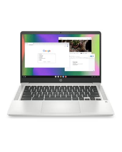 HP Chromebook 14 Laptop, Intel Celeron N4120, 4 GB RAM, 64 GB eMMC, 14" HD Display, Chrome OS,…