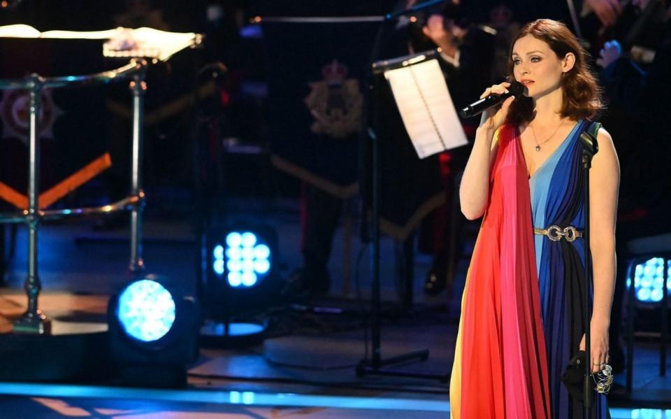 Sophie Ellis-Bextor performing at the Festival of Remembrance - PA