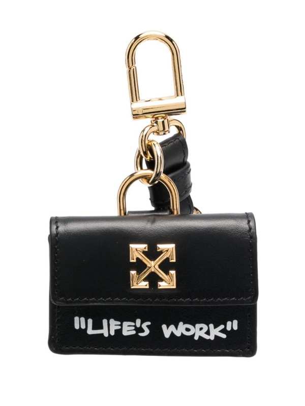 <p>Off-White Logo-Plaque Detail Keyring, $193, <a href="https://rstyle.me/+YPf7hp_iyMPWk3QAprZtkw" rel="nofollow noopener" target="_blank" data-ylk="slk:available here;elm:context_link;itc:0;sec:content-canvas" class="link ">available here</a></p>