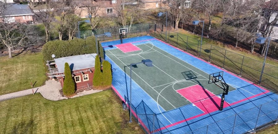 An outdoor court for sports enthusiasts. (PHOTO: DroneHub Media)
