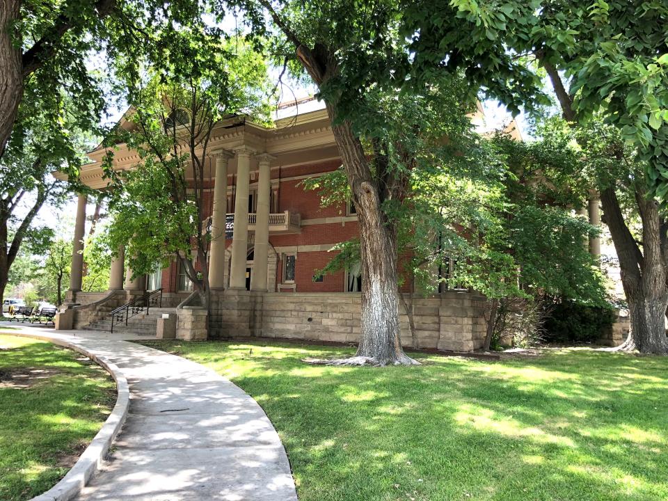 An outside view of the Bivins Home on Polk Street, which was built in the 1900s.