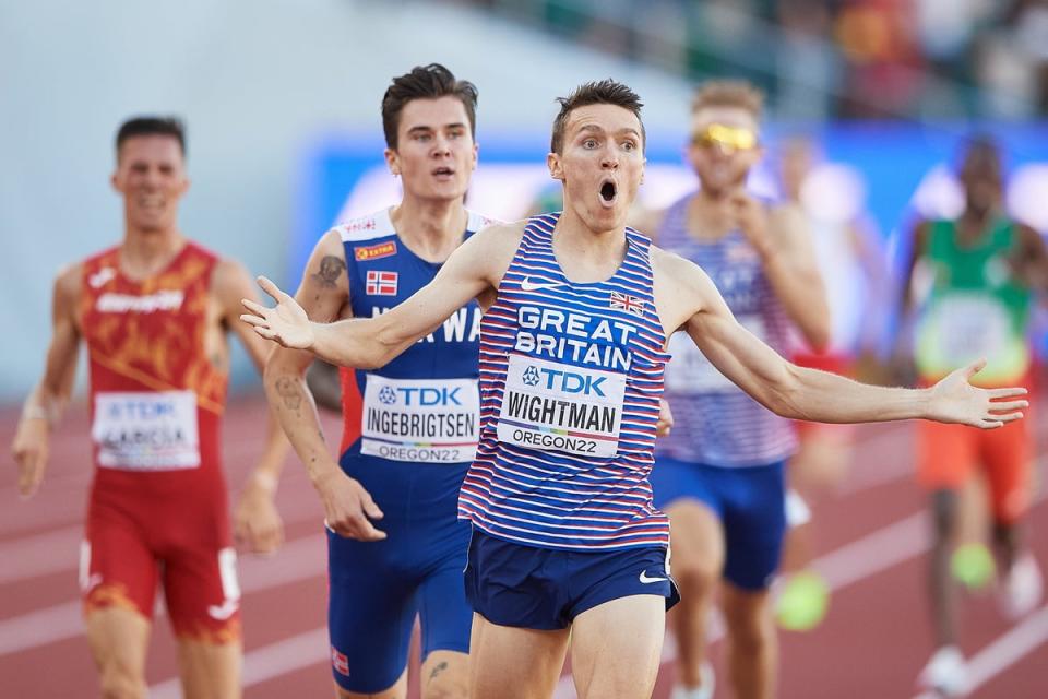 Jake Wightman won World Championship gold (EPA)