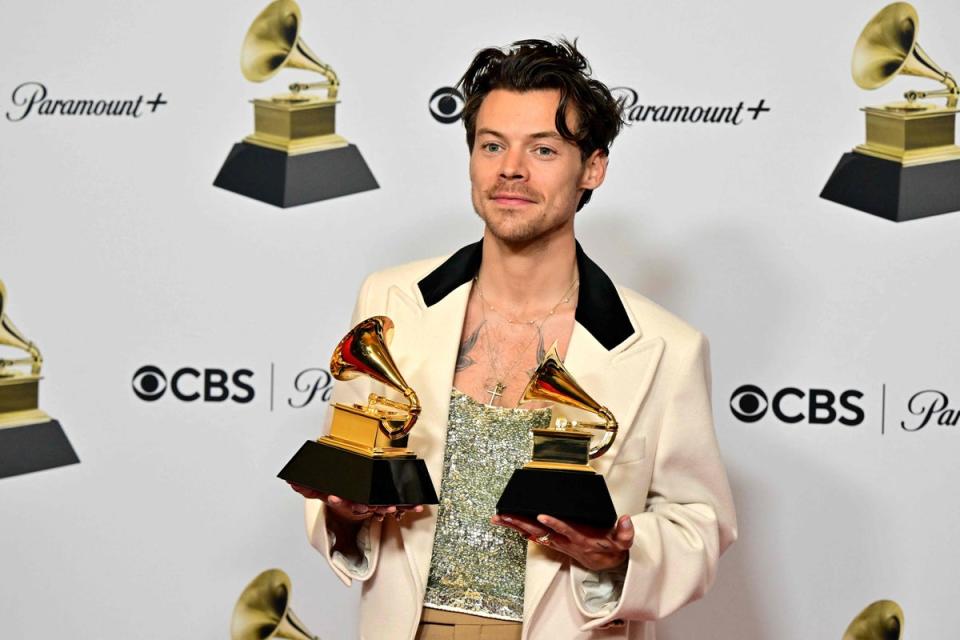 The 65th Grammy Awards proved a big night for Harry Styles (AFP via Getty Images)