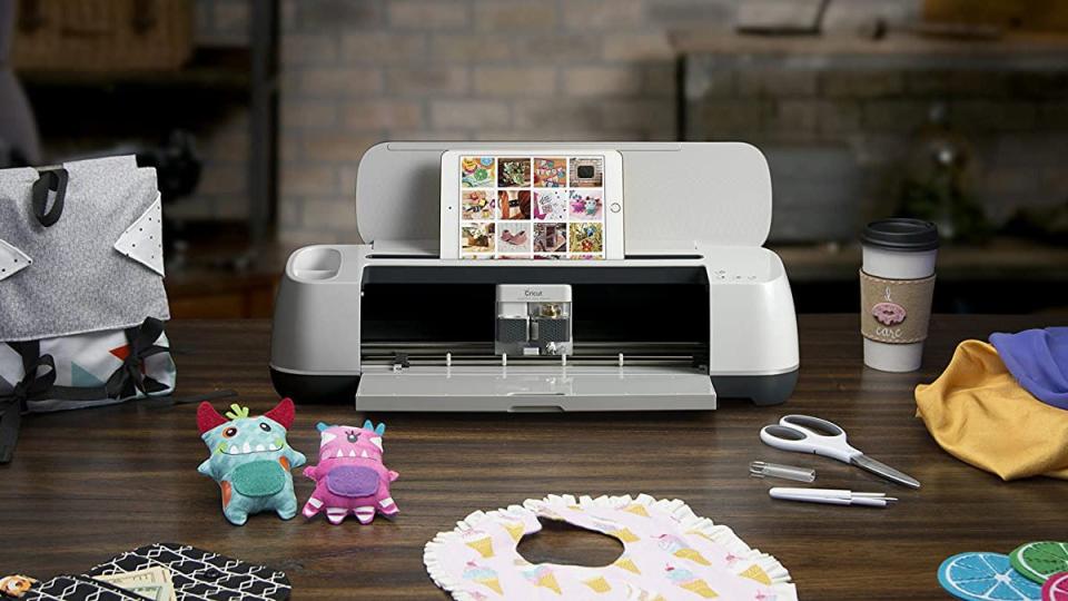 The Cricut Maker is popular amongst Amazon shoppers for its ability to customize fabrics, banners, designs and more.