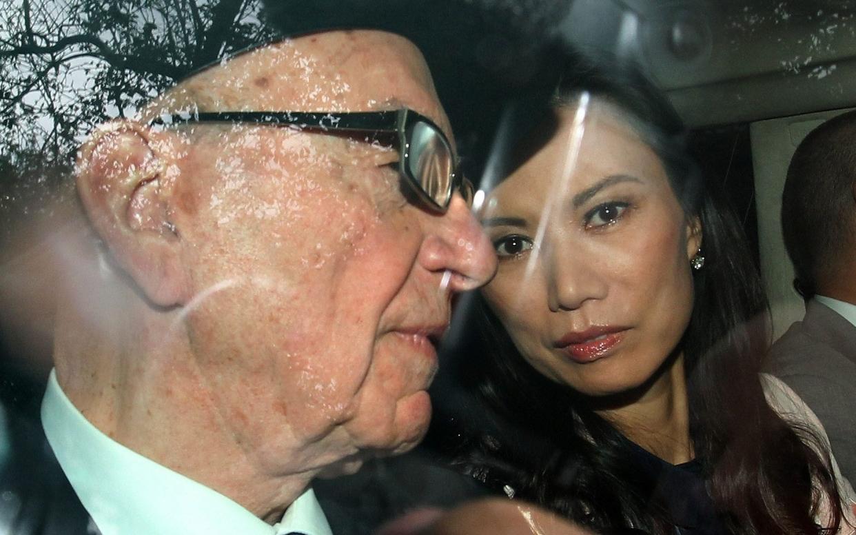 Rupert Murdoch and Wendi Deng in The Rise of the Murdoch Dynasty - BBC
