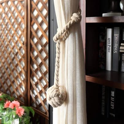 These rope curtain ties