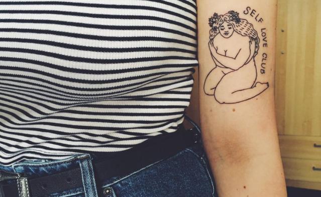 The Self Love Club tattoo trend is so important and so beautiful