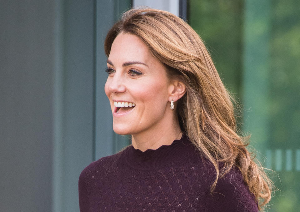 LONDON, ENGLAND - OCTOBER 09: Catherine, Duchess of Cambridge visits The Angela Marmont Centre For UK Biodiversity at Natural History Museum on October 09, 2019 in London, England. HRH is Patron of the Natural History Museum. (Photo by Samir Hussein/WireImage)