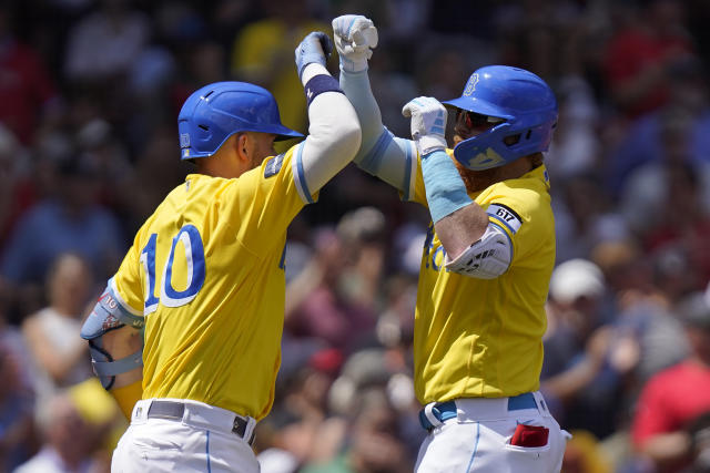 Boston Red Sox yellow and blue uniforms return ahead of 'special' Marathon  Monday 