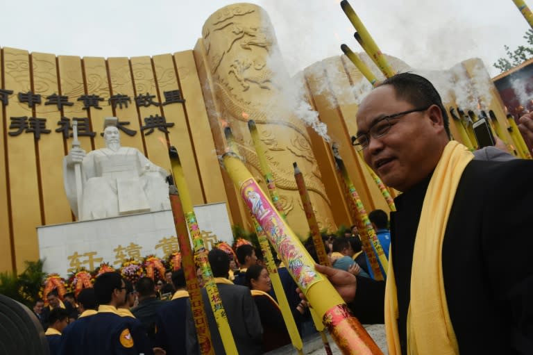 Historians say there is little evidence the Yellow Emperor actually existed, but school textbooks widely describe him as the founder of Chinese culture and ancestor of all Chinese people –- including its 55 official ethnic minorities