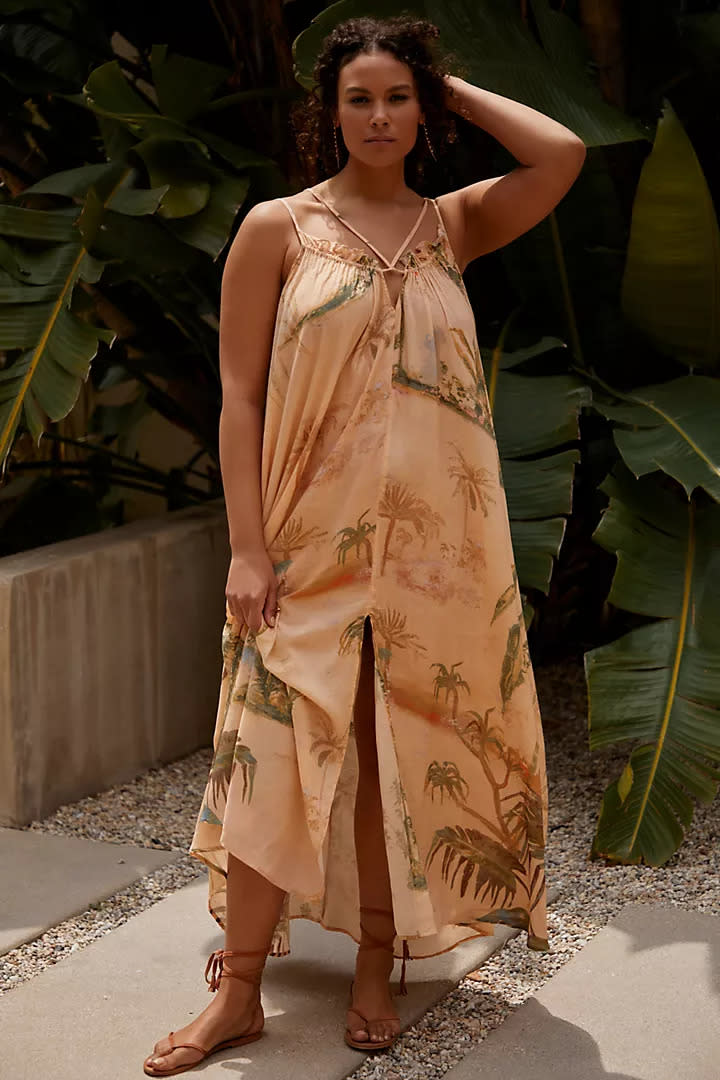 Tahnee Kelland for Anthropologie Strappy Midi Dress. Image via Anthropologie.