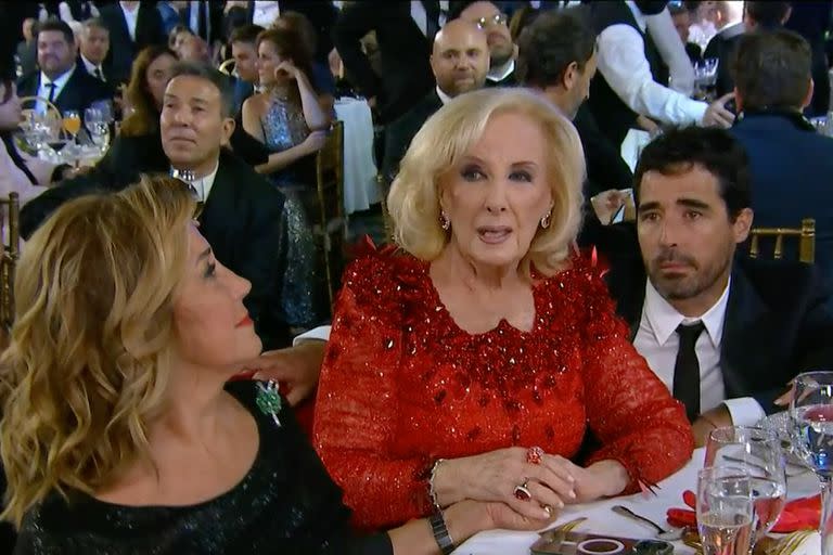 Mirtha Legrand durante la reciente ceremonia de entrega de los Premios Martín Fierro 