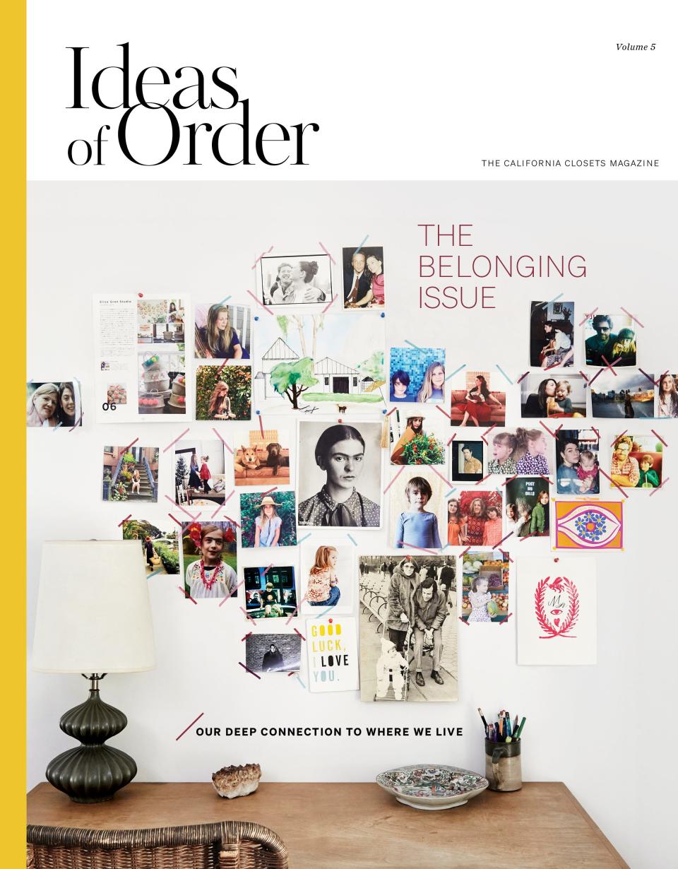 The current issue of Ideas of Order, a magazine published annually by California Closets and edited by veteran magazine journalist Carrie Tuhy.