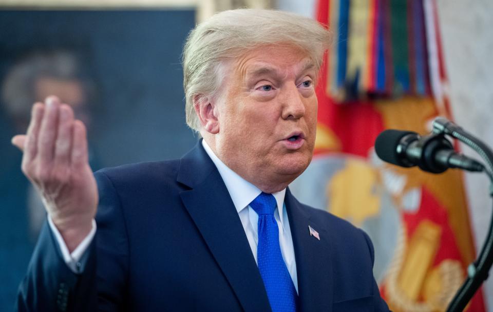 President Donald Trump has attacked elected Republicans, including Georgia Gov. Brian Kemp and Arizona Gov. Doug Ducey, who have declined to assist in his efforts to overturn the results of the presidential election. (Photo: SAUL LOEB via Getty Images)