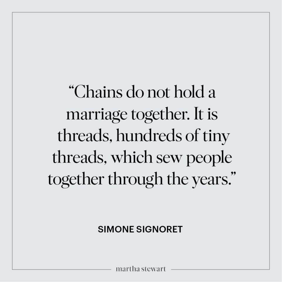 anniversary quote by Simone Signoret