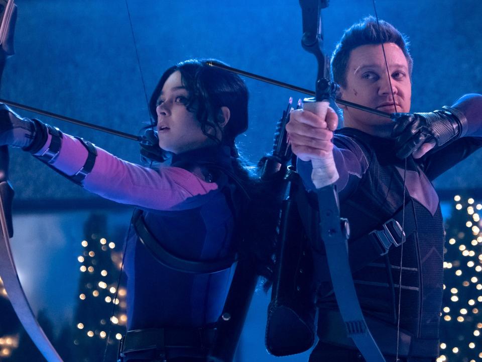 Kate Bishop and Hawkeye in Hawkeye