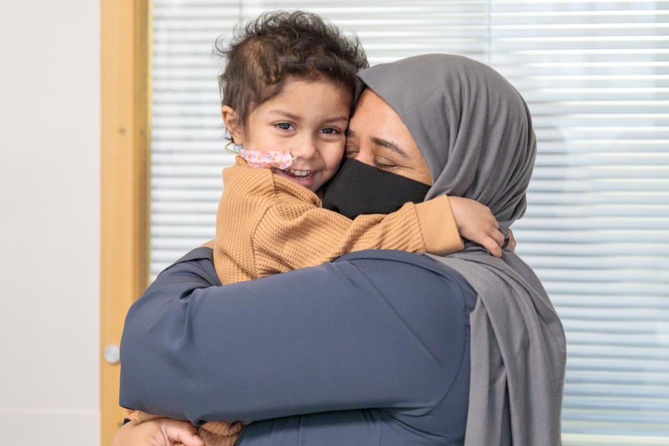 Salma Bibi praised the ‘amazing’ support her daughter Yumna and the family have received (GOSH Charity/PA)