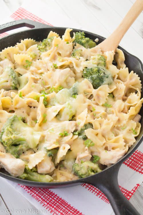 Chicken, Broccoli, and Pasta Skillet
