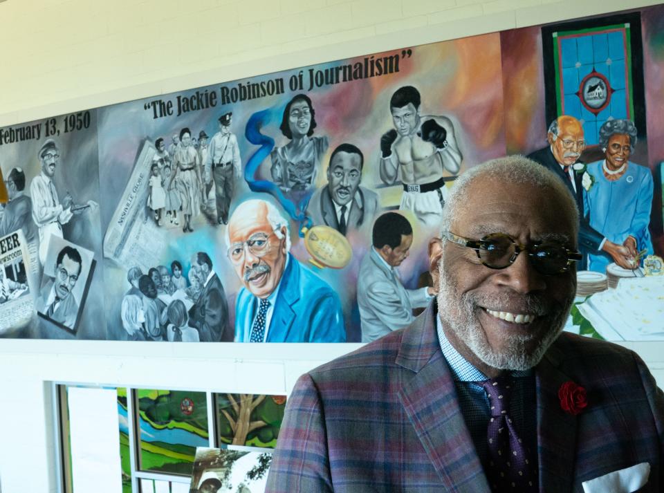 Robert Churchwell Jr. is proud to work at Robert Churchwell Museum Magnet Elementary School, which was named after his father, Robert Churchwell Sr. Churchwell Sr. received the moniker "The Jackie Robinson of Journalism" after being the first-ever Black journalist hired at The Banner in Nashville, in 1950.