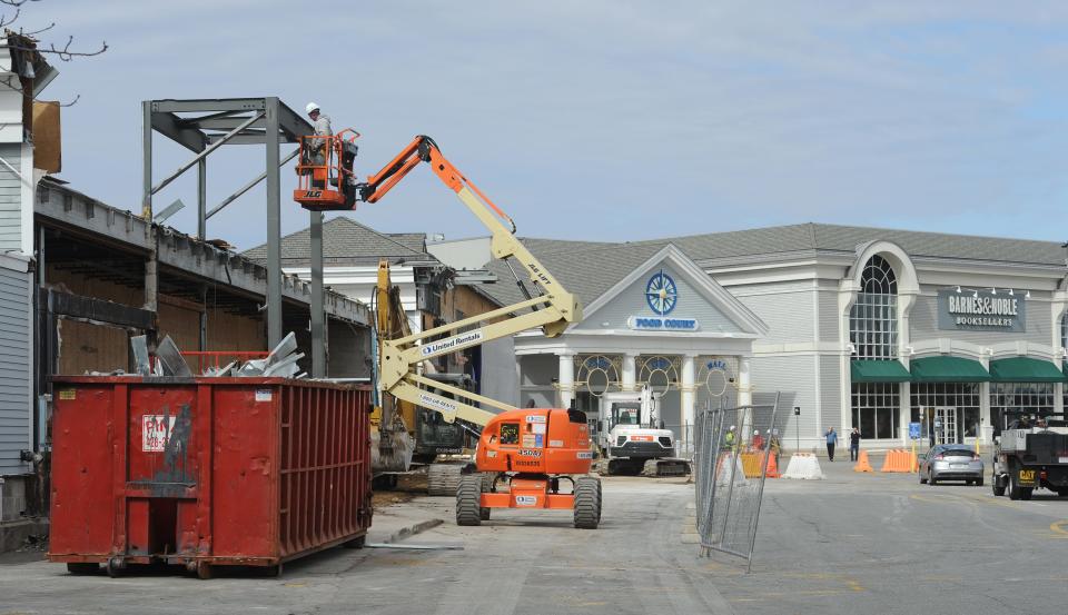 Major renovations were underway in March of 2019 at the Cape Cod Mall in Hyannis. Renovations included creating space for Target where the former Sears store was located.