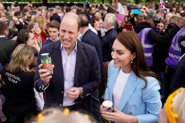 Los príncipes de Gales en el Big Lunch en Windsor