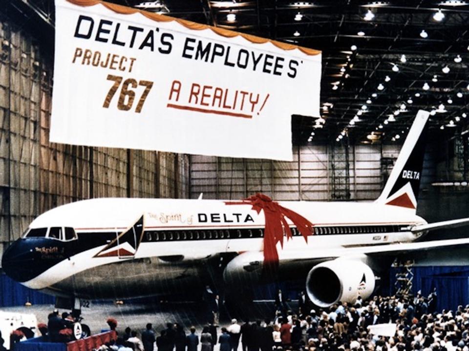 Delta's first 767.