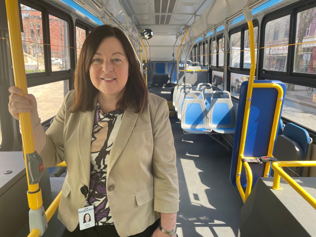 Charlene Sharpe, Fredericton's manager of transit and parking services, says the city has hired six new transit operators to staff the additional day. (City of Fredericton - image credit)