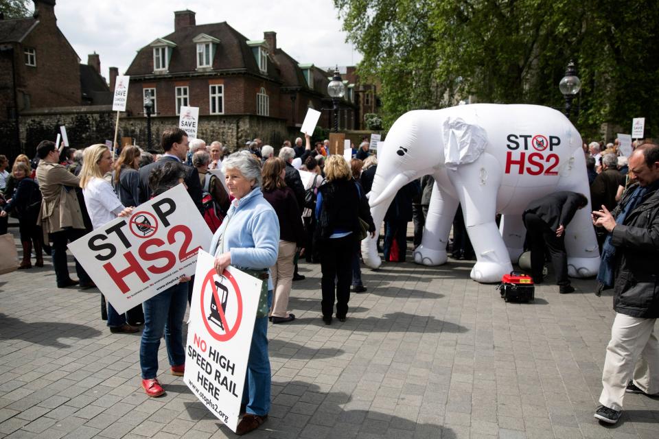 Carillion was given a major role in a £1.4bn contract for the controversial HS2 project last summer (Oli Scarff/Getty Images)