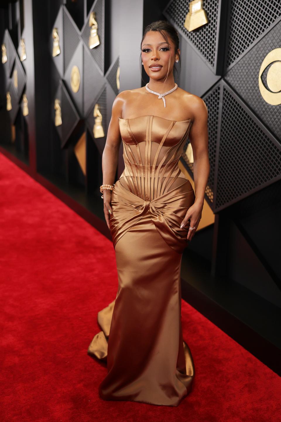 Victoria Monet attends the 2024 Grammy Awards