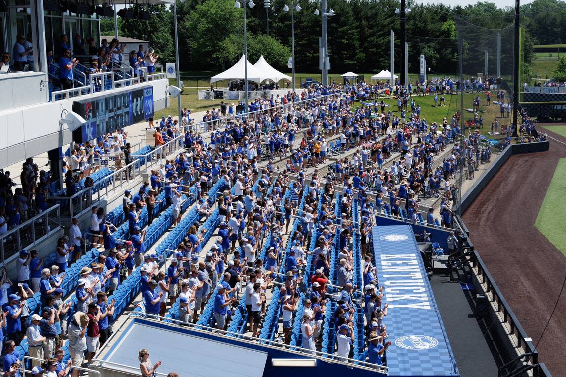 Kentucky fans turned out strong for the opening game of the Lexington Regional on Friday afternoon.