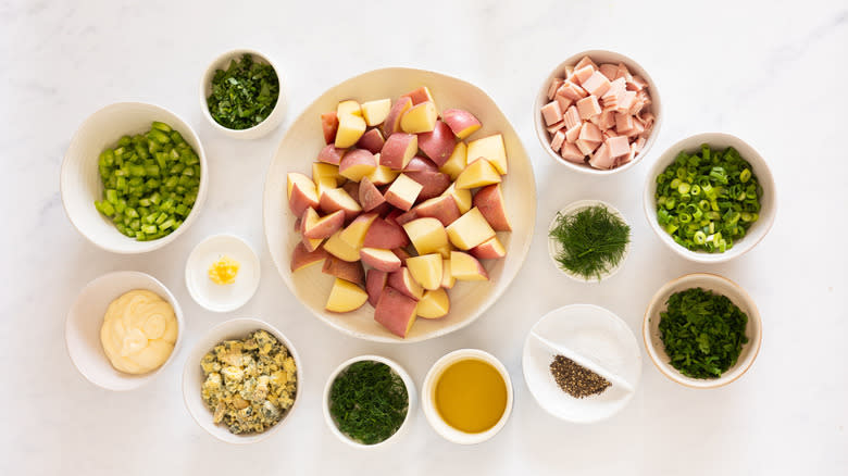 ingredients for potato salad