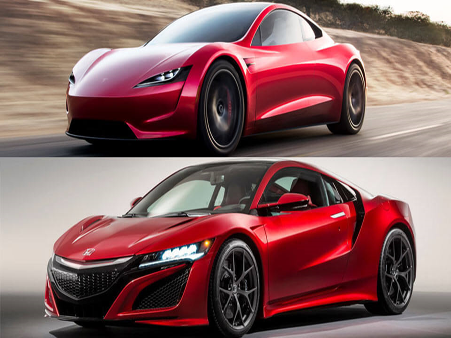 車紅是非多！Tesla Roadster外型抄襲Honda NSX？